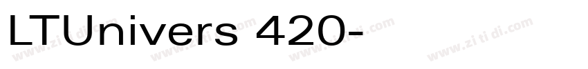 LTUnivers 420字体转换